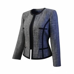 Kasper Ladies Blazer, Size‎ 8P Black with golden sparkle thread